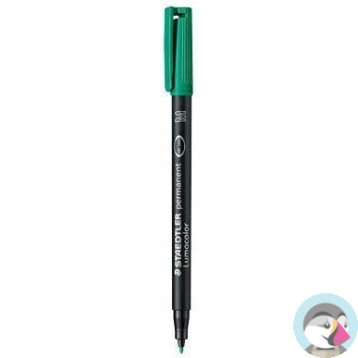 Foliopis permanentny M 317 zielony STAEDTLER LUMOCOLOR S317-5