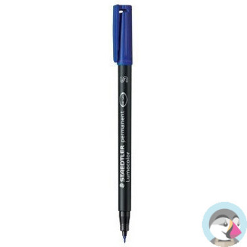Foliopis permanentny S 313 niebieski STAEDTLER LUMOCOLOR S313-3