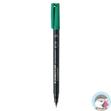 Foliopis permanentny S 313 zielony STAEDTLER LUMOCOLOR S313-5