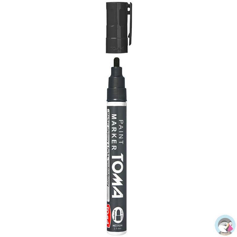 Marker olejowy grubość 2.5mm antracyt TO-440 TOMA