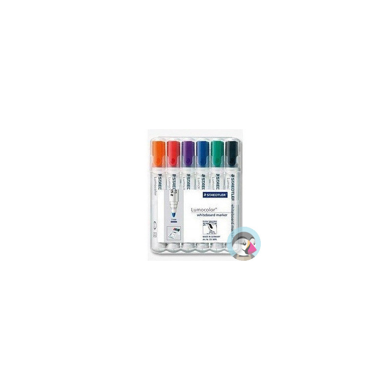 Marker suchościeralny 351 WP6 6szt w etui STAEDTLER
