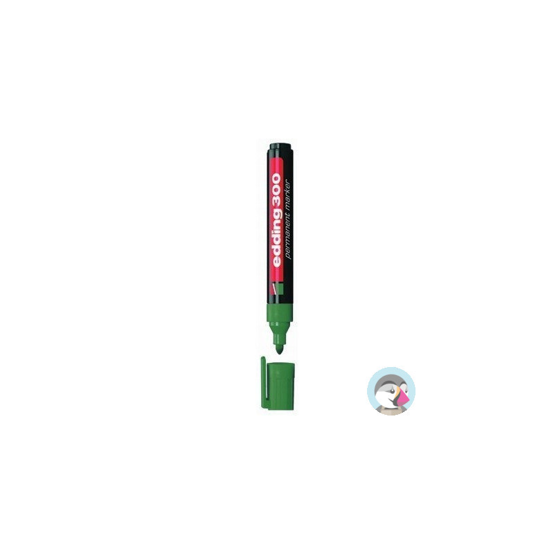 Marker permanentny 300-4 zielony okrągła końcówka 300/004/Z EDDING