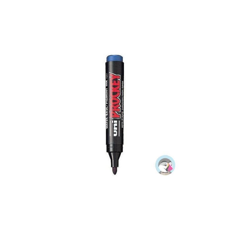 Marker permanentny UNI PM-122 okrągły niebieski PROCKEY