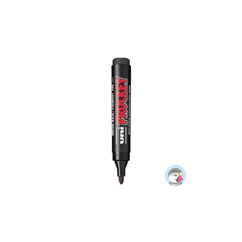 Marker permanentny UNI PM-122 okrągły czarny PROCKEY