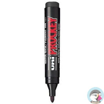 Marker permanentny UNI PM-122 okrągły czarny PROCKEY