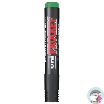 Marker permanentny UNI PM-122 okrągły zielony PROCKEY