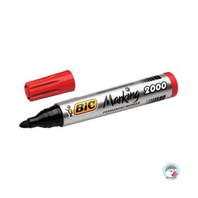 Marker permanentny 2000 czerwony BIC ECO okrągła końcówka 8209133