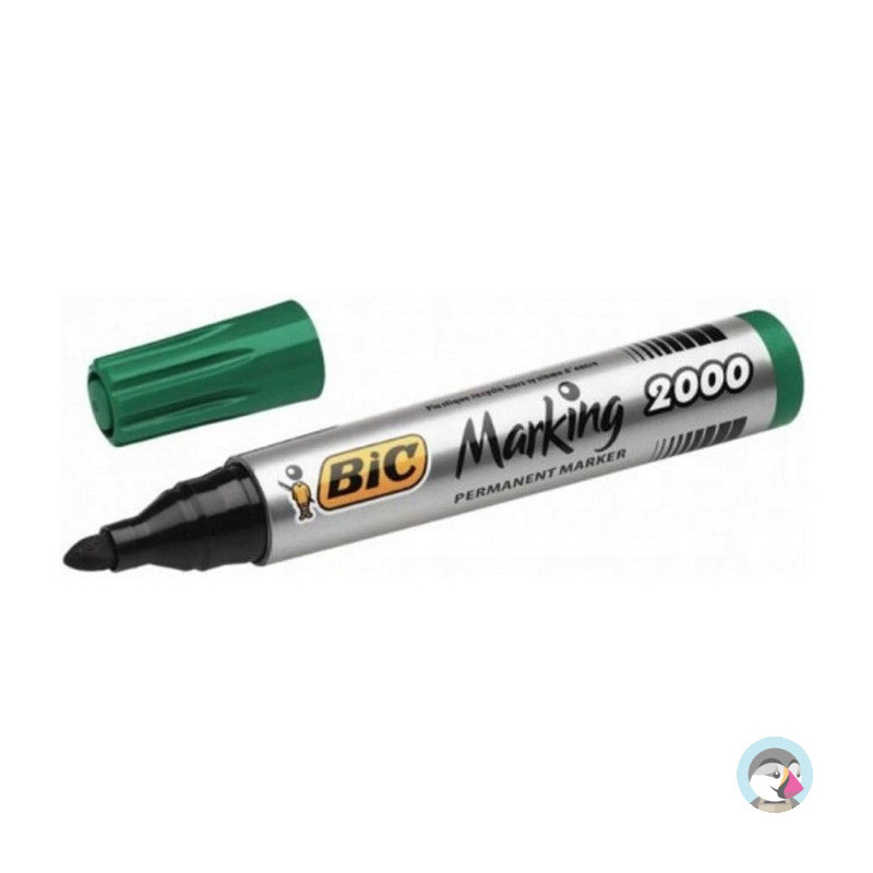 Marker permanentny 2000 zielony BIC ECO okrągła końcówka 8209123