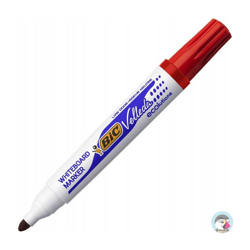 Marker VELLEDA 1701 suchościeralny czerwony BIC ECO okrągła końcówka 904939