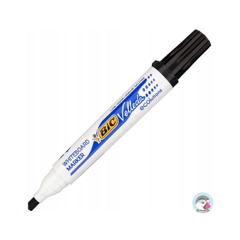 Marker VELLEDA 1751 suchościeralny czarny BIC ECO ścięta końcówka 904946
