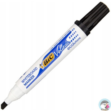 Marker VELLEDA 1751 suchościeralny czarny BIC ECO ścięta końcówka 904946