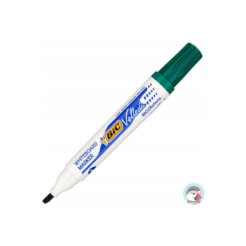 Marker VELLEDA 1751 suchościeralny zielony BIC ECO ścięta końcówka 904949