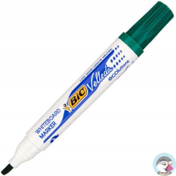 Marker VELLEDA 1751 suchościeralny zielony BIC ECO ścięta końcówka 904949