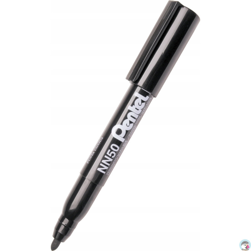 Marker permanentny NN50 czarny okrągła końcówka PENTEL
