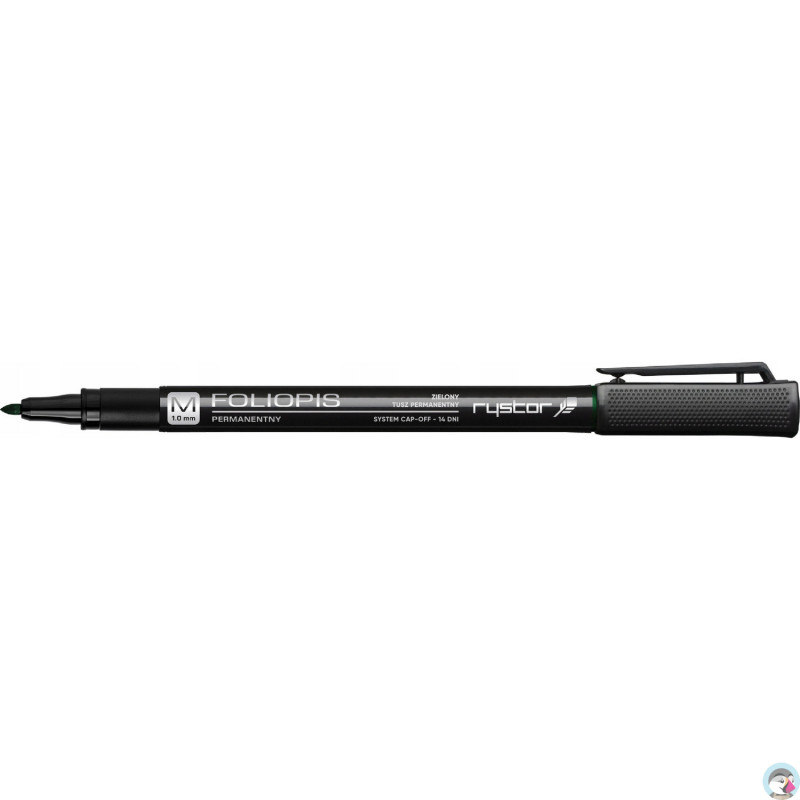 Foliopis permanentny RYSTOR 1mm FM10/D zielony 438-003