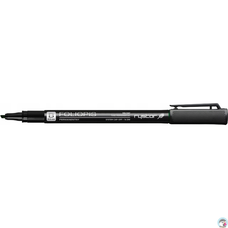 Foliopis permanentny RYSTOR FB-25 2.5mm zielony 442-003