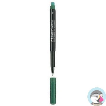 Foliopis z gumką OHP MULTIMARK F 0.6 zielony 151363 FABER-CASTELL