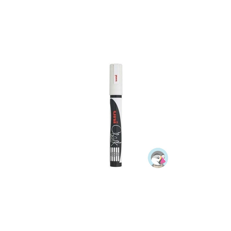Marker kredowy UNI PWE-5M 1.8mm-2.5mm biały UNPWE5M/DBI