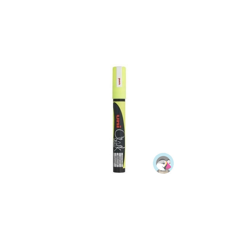 Marker kredowy UNI PWE-5M 1.8mm-2.5mm żółty UNPWE5M/DZO