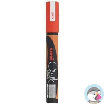 Marker kredowy UNI PWE-5M 1.8mm-2.5mm pomarańczowy UNPWE5M/DPO