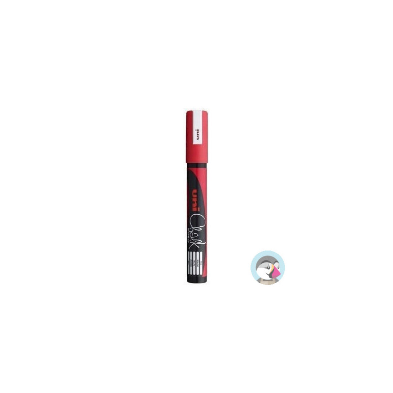 Marker kredowy UNI PWE-5M 1.8mm-2.5mm czerwony UNPWE5M/DCE