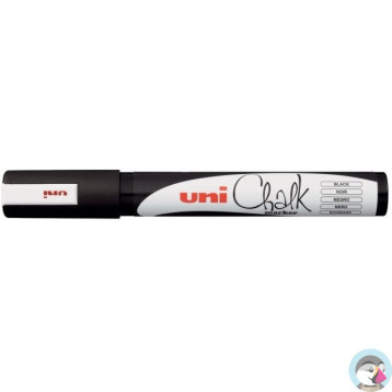 Marker kredowy UNI PWE-5M 1.8mm-2.5mm czarny UNPWE5M/DCA