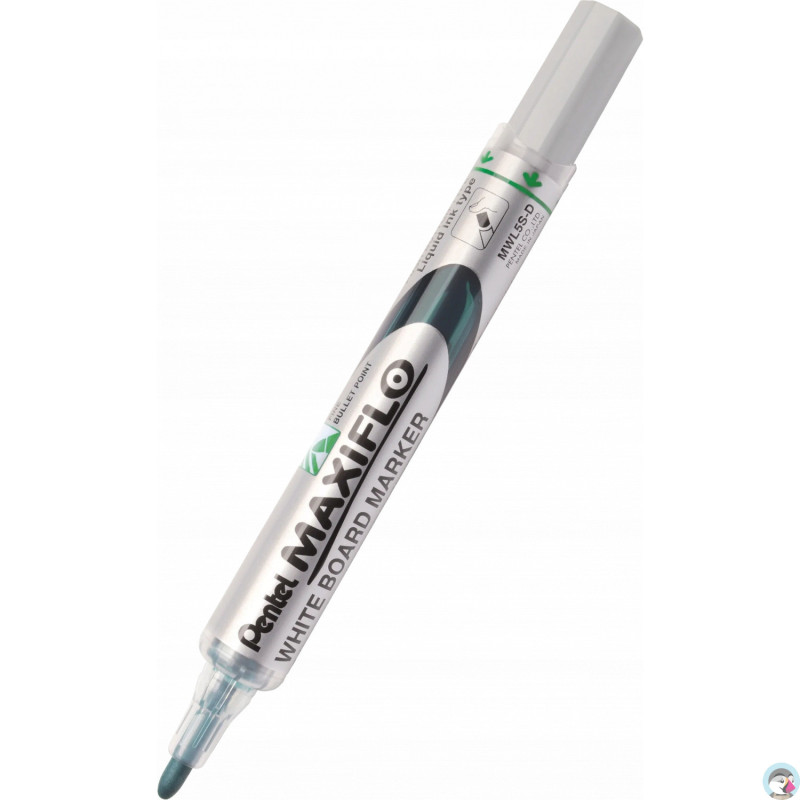 Marker suchościeralny MWL5S-D zielony PENTEL MAXIFLO(z tłoczkiem)