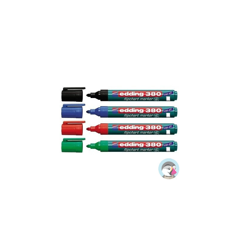 Marker flipchart okrągły 1.5-3mm czerwony EDDING 380/002/CZ