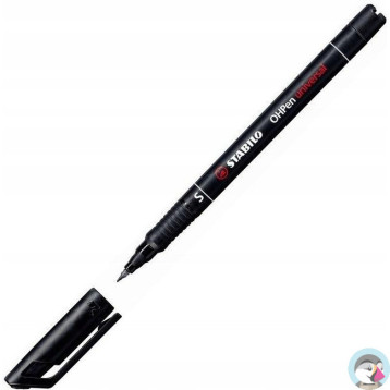 Foliopis STABILO OHPen S niezmywalny 0.4mm czarny 841/46