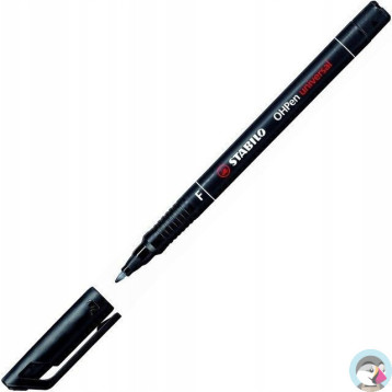Foliopis STABILO OHPen F niezmywalny 0.7mm czarny 842/46
