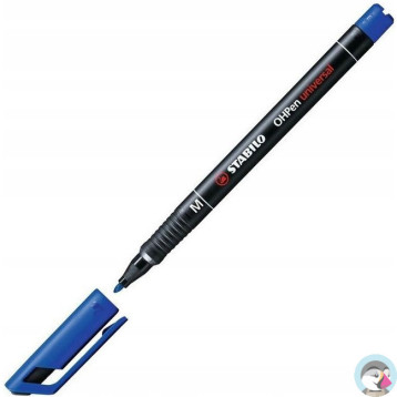 Foliopis STABILO OHPen M niezmywalny 1.0mm niebieski 843/41