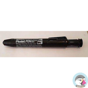 Marker permanentny czarny z systemem przyciskowym NX5A PENTEL