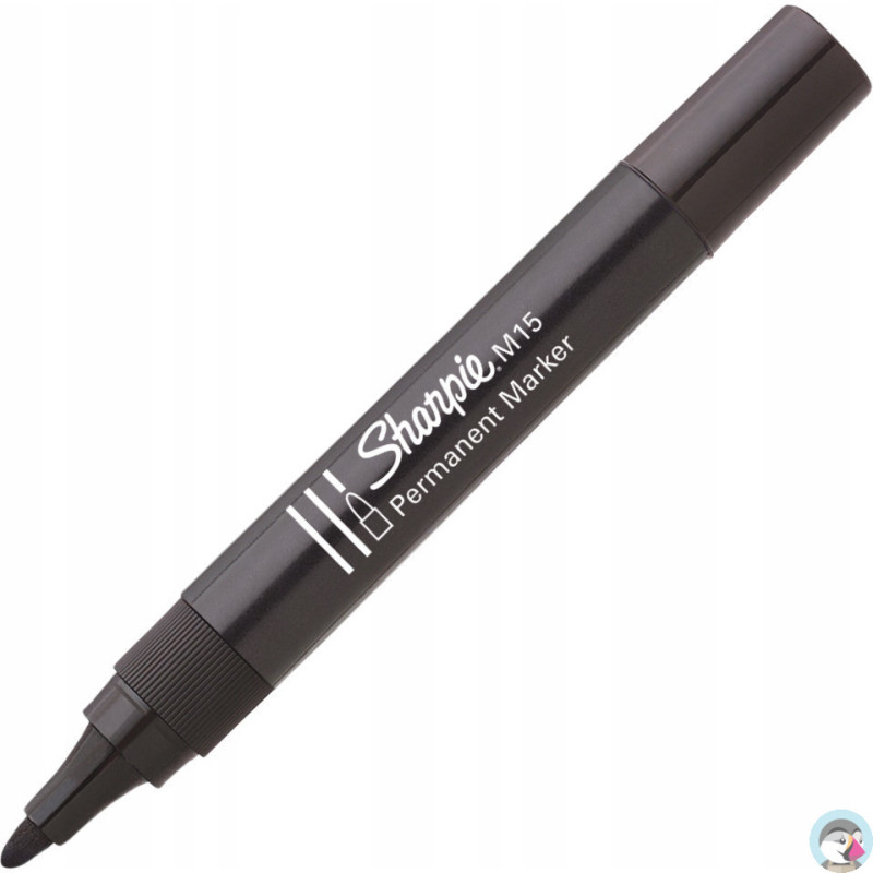 Marker permanentny M15 okrągły czarny SHARPIE S0192584