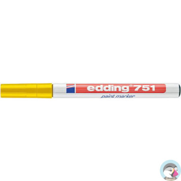 Marker lakierowy 1-2mm 751 żółty okrągła końcówka 751/005/Z EDDING