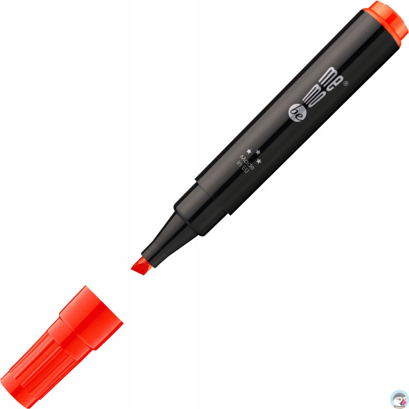Marker permanentny M201 końcówka ścięta 1-4mm czerwony MM201-05 MEMOBE