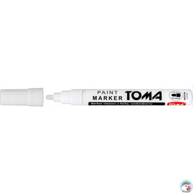 Marker olejowy TO-440 grubość 2.5mm biały TOMA