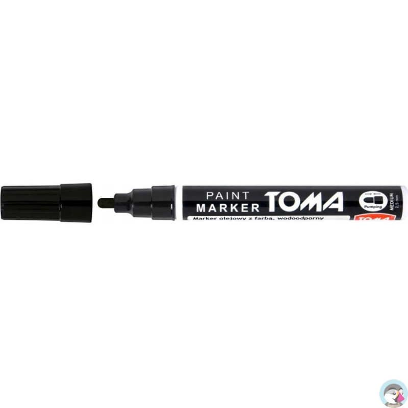 Marker olejowy TO-440 grubość 2.5mm czarny TOMA