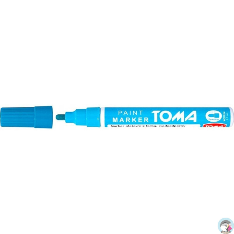 Marker olejowy TO-440 grubość 2.5mm jasnoniebieski TOMA