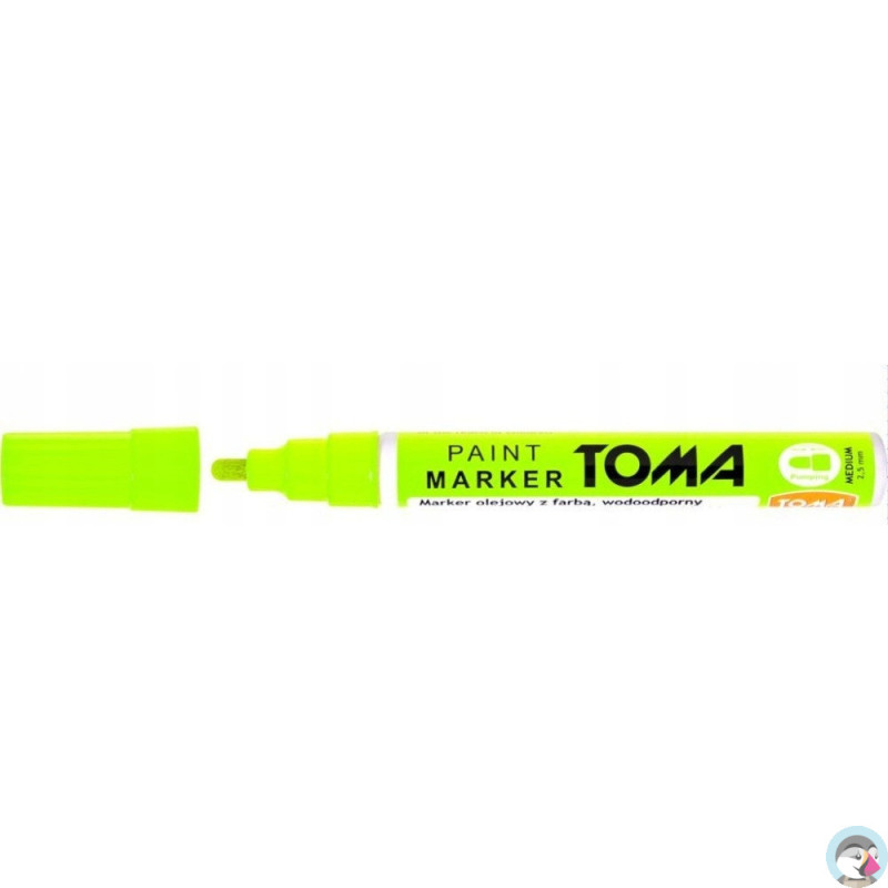 Marker olejowy TO-440 grubość 2.5mm zielony neon TOMA