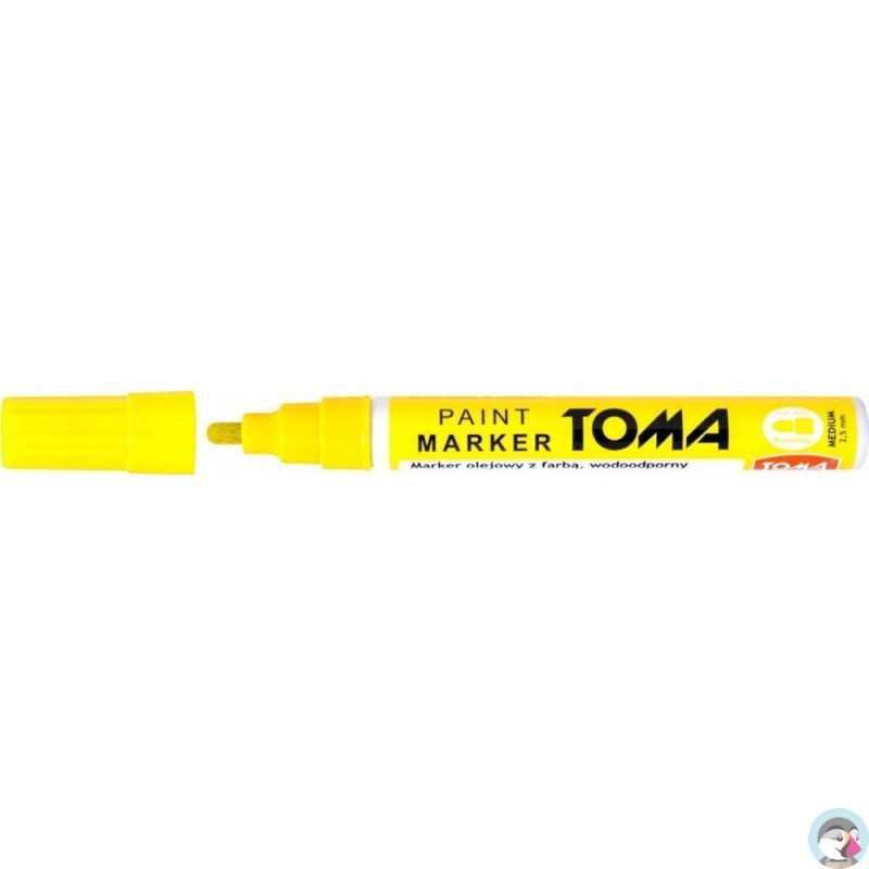 Marker olejowy grubość 2.5mm żółty neon TO-440 TOMA