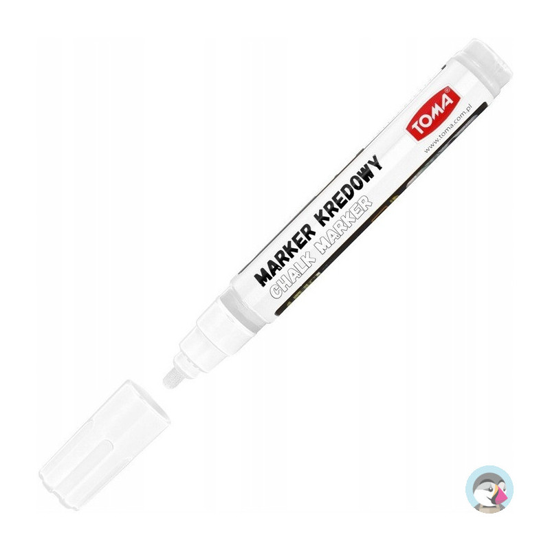 Marker kredowy końcówka 4.5mm biały TO-292 02 TOMA