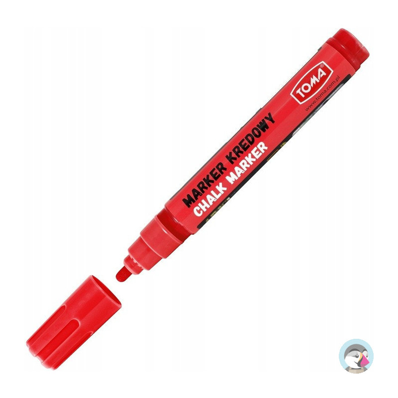 Marker kredowy końcówka 4.5mm czerwony TO-292 22 TOMA
