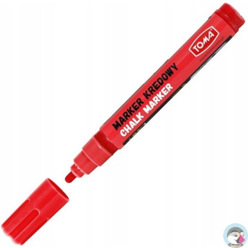 Marker kredowy końcówka 4.5mm czerwony TO-292 22 TOMA