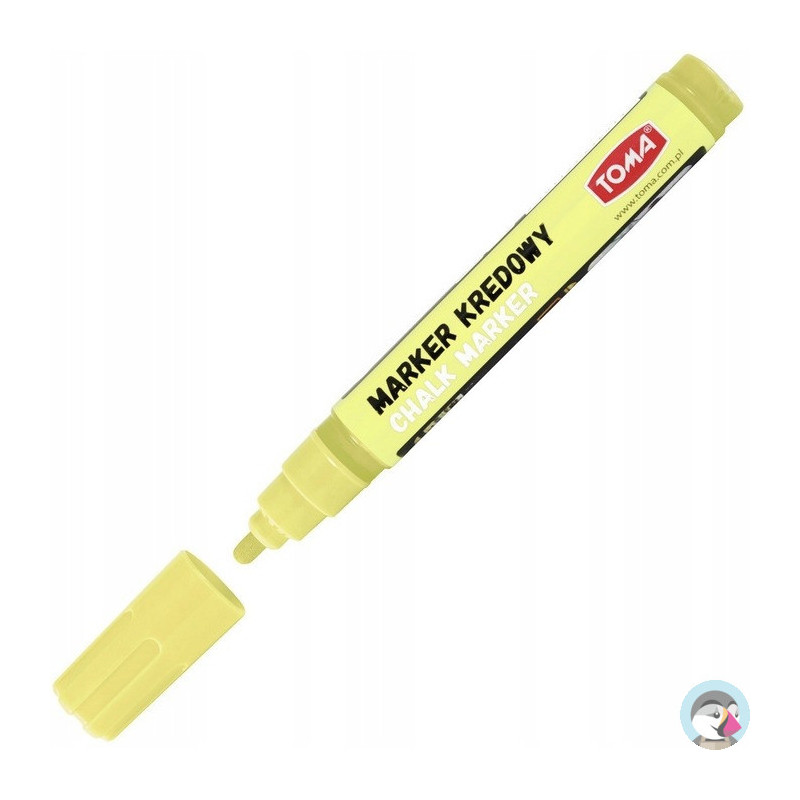 Marker kredowy końcówka 4.5mm żółty TO-292 72 TOMA