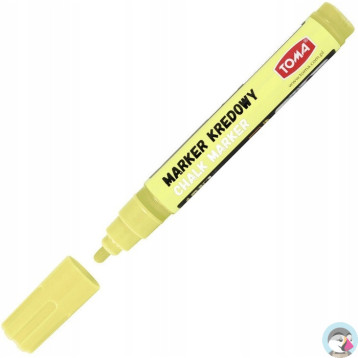 Marker kredowy końcówka 4.5mm żółty TO-292 72 TOMA