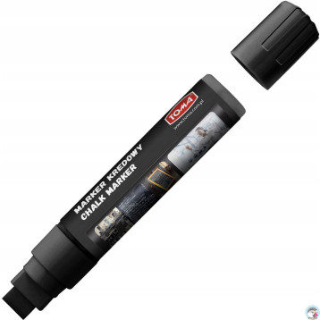 Markery kredowe końcówka 15x8mm czarne TO-290 32 TOMA