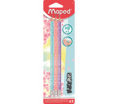 Ołówek z gumką BLACKPEPS pastel HB 3 SZT BLISTER 851719