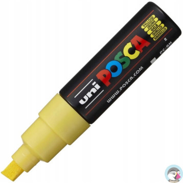 Marker z farbą plakatową Posca PC-8K, żółty, Uni