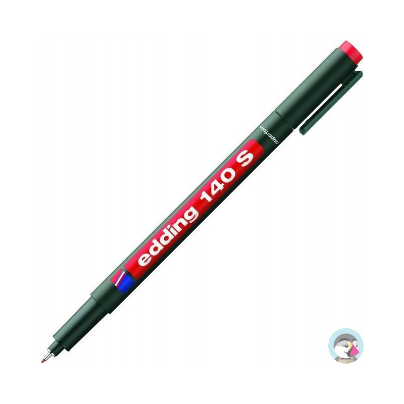 Marker niezmywalny do folii 0,3mm czerwony 140S/002/CZ ED EDDING