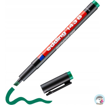 Marker niezmywalny do folii 1-3mm zielony 143B/004/ZI ED EDDING